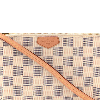 Louis Vuitton Damier Azur Double Zip Pochette 8 of 12