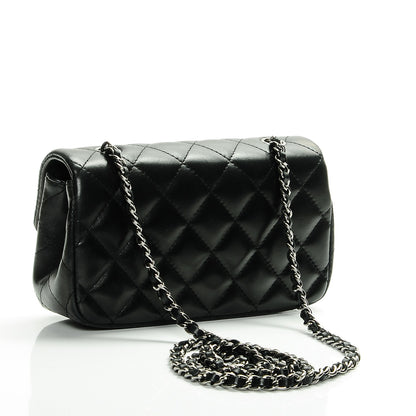 Chanel Lambskin Quilted Extra Mini Flap Black 3 of 7