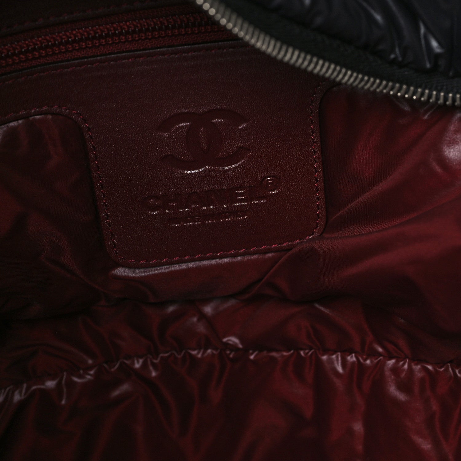 Chanel Nylon Quilted Extra Large Coco Cocoon Tote Black 6 of 10