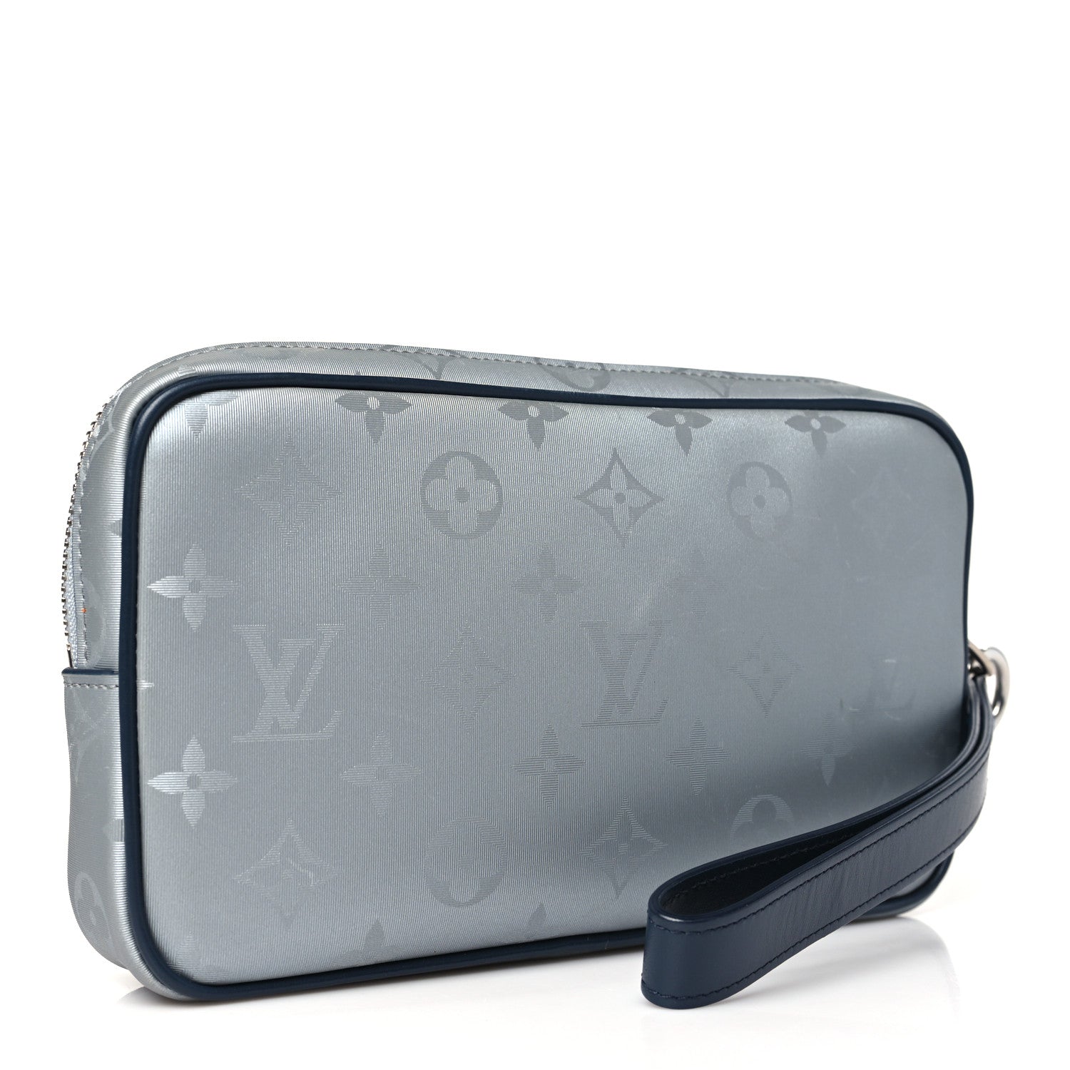 Louis Vuitton Monogram Satellite Alpha Clutch Silver 2 of 8
