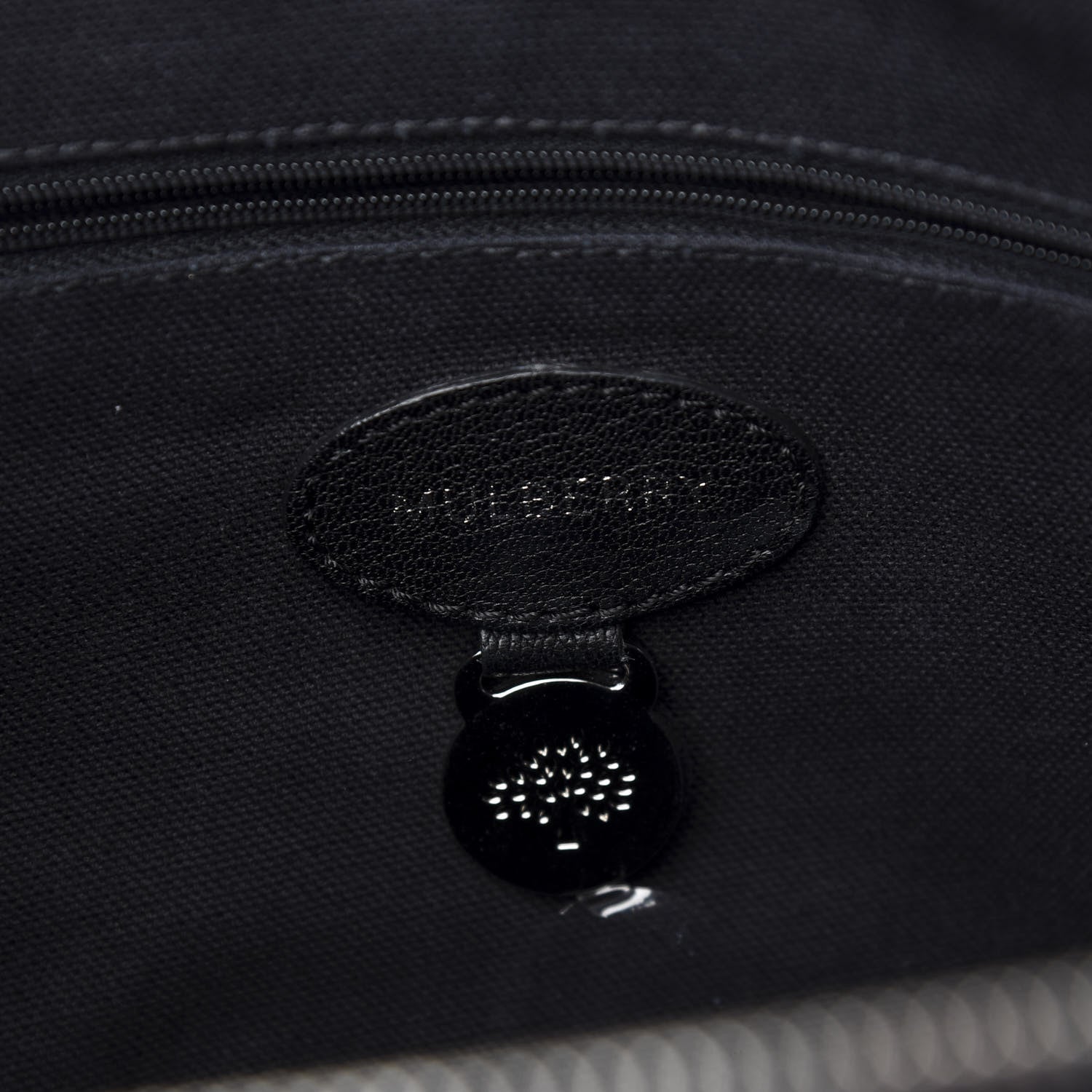 Mulberry Glossy Goatskin Medium Del Rey Satchel Black 5 of 9