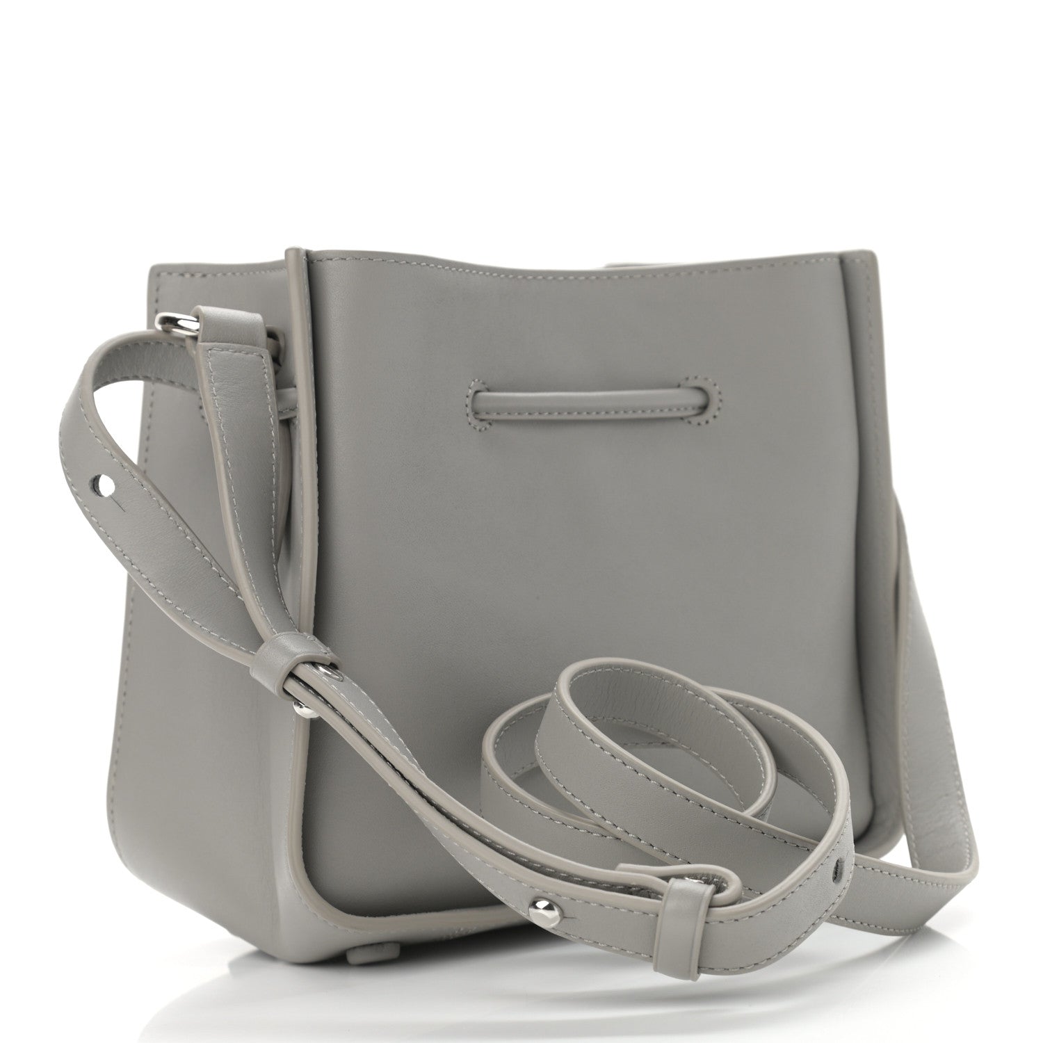 3.1 Phillip Lim Smooth Calfskin Mini Soleil Bucket Bag Grey 3 of 11