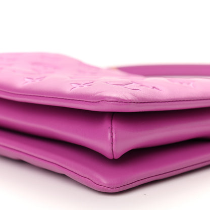 Louis Vuitton Lambskin Embossed Monogram Coussin BB Orchid 9 of 10