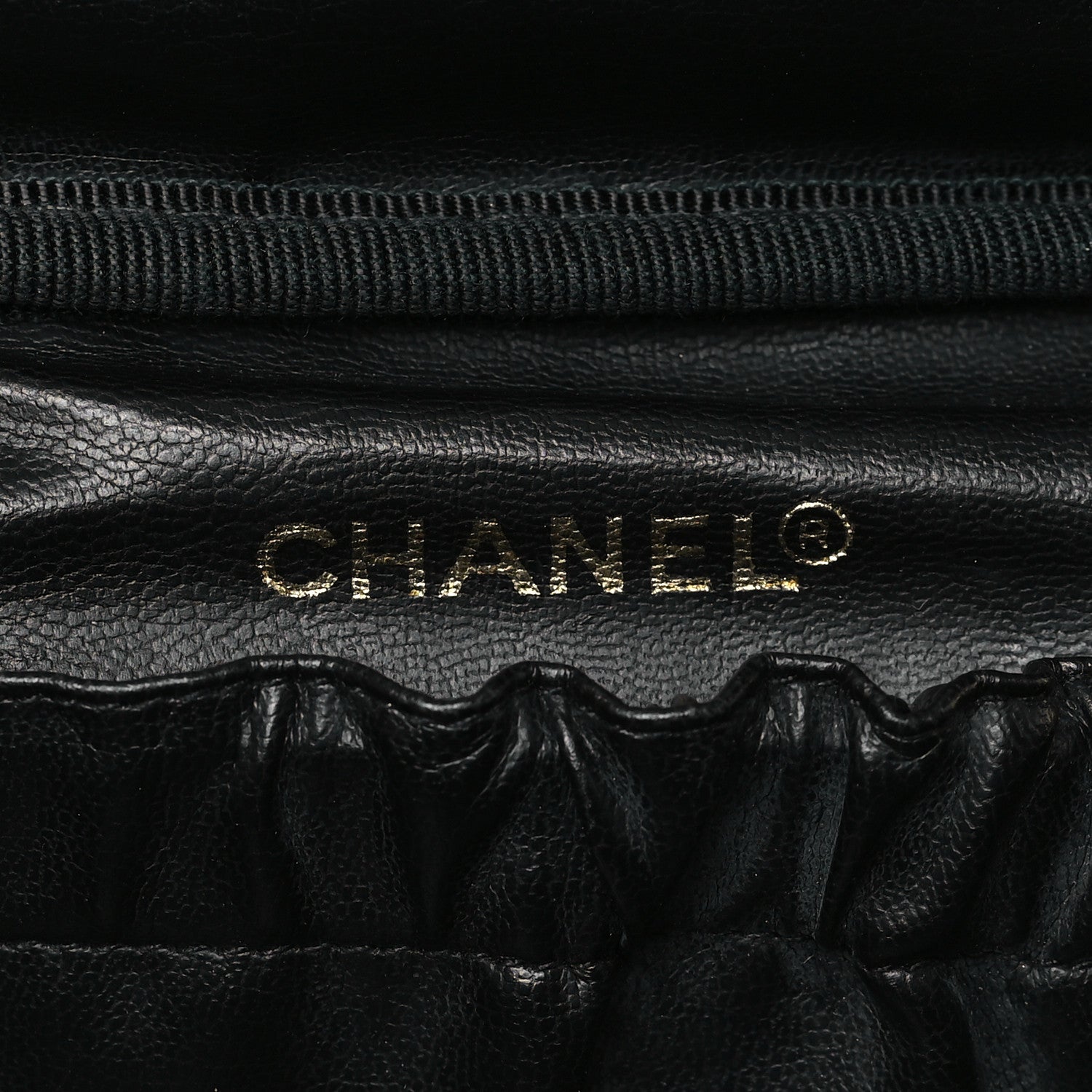 Chanel Caviar Vanity Cosmetic Case Black 6 of 10