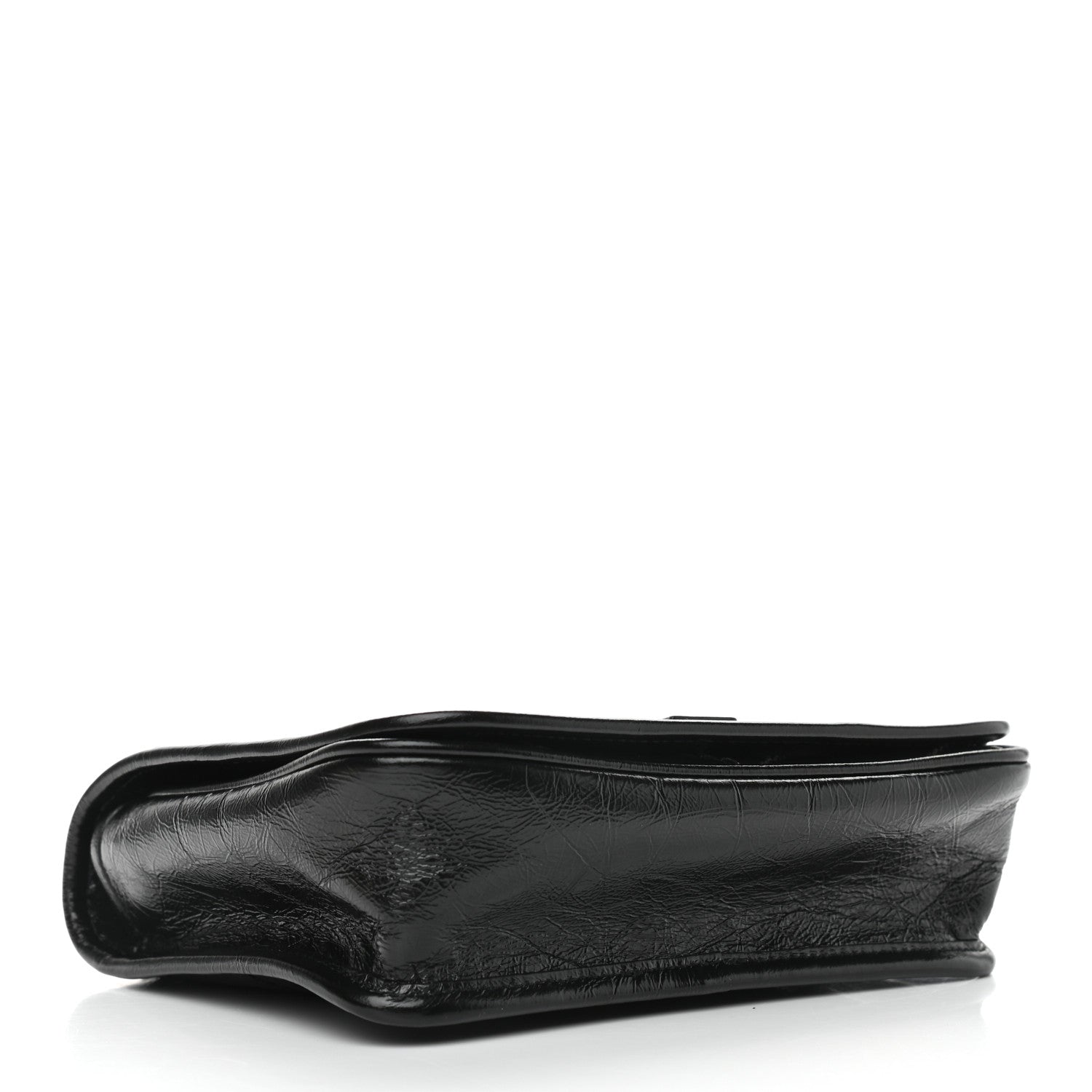 Saint Laurent Crinkled Calfskin Matelasse Monogram Niki Chain Wallet Black 4 of 10