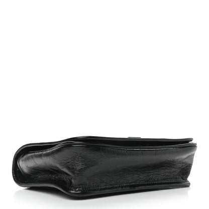 Saint Laurent Crinkled Calfskin Matelasse Monogram Niki Chain Wallet Black 4 of 10