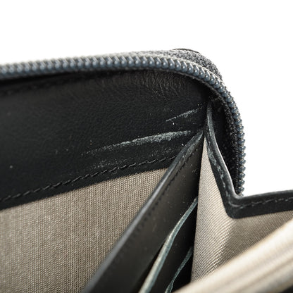 Chanel Glazed Calfskin Boy Zip Around Wallet Grey 9 of 11