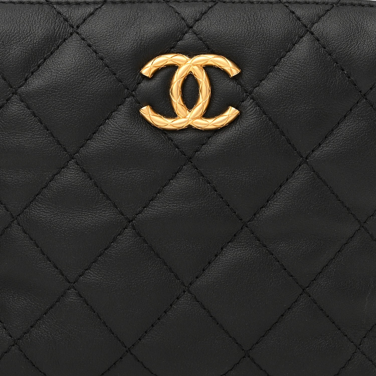 Chanel Calfskin Quilted Mini Bowling Bag Black 8 of 11