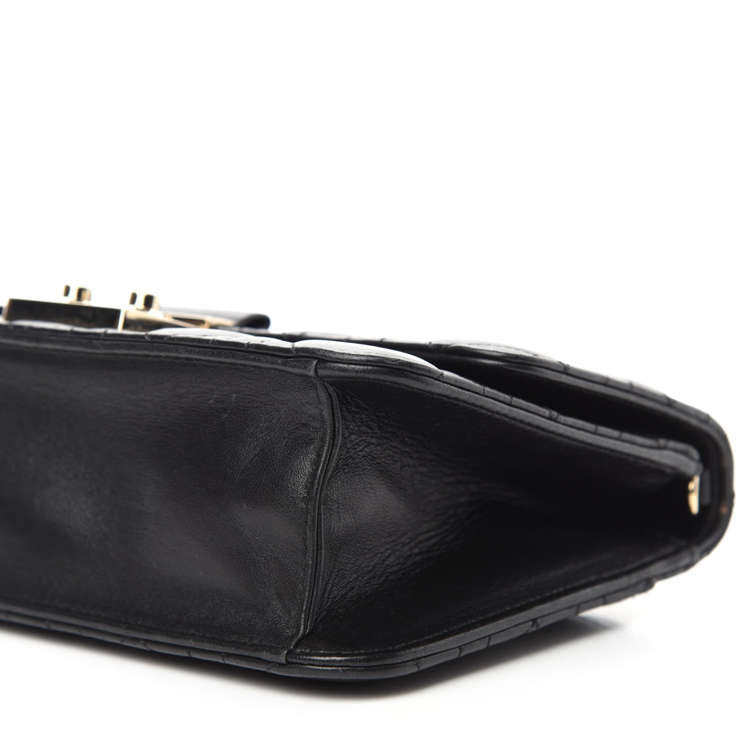 Christian Dior Lambskin Cannage Miss Dior Promenade Pouch Black 10 of 12