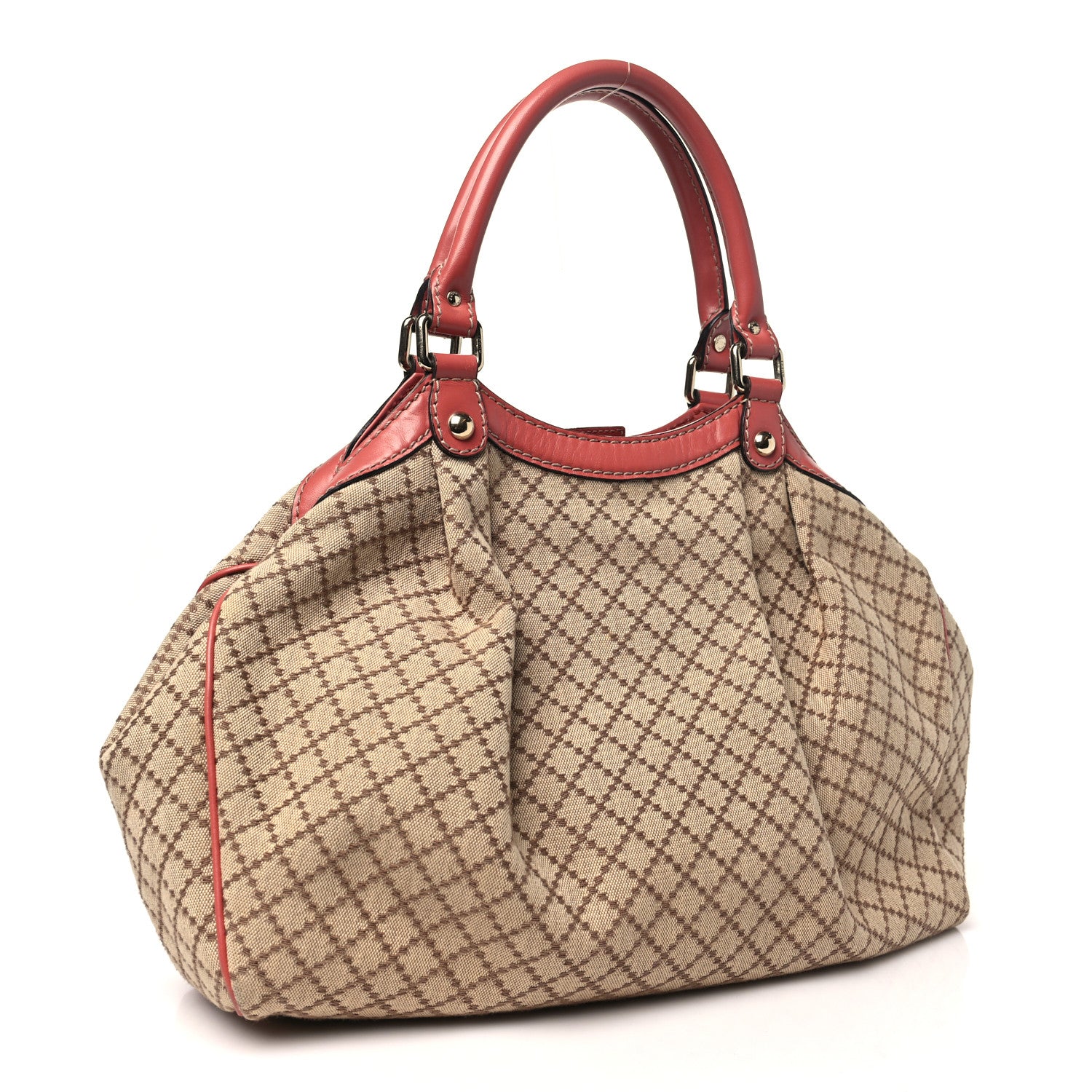 Gucci Diamante Medium Sukey Tote Coral 3 of 14
