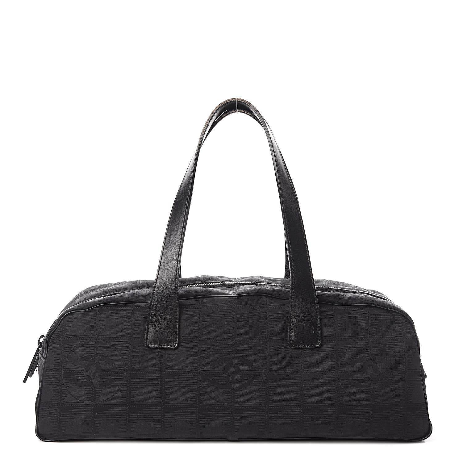 Chanel Nylon Travel Bowler Black 1 of 15