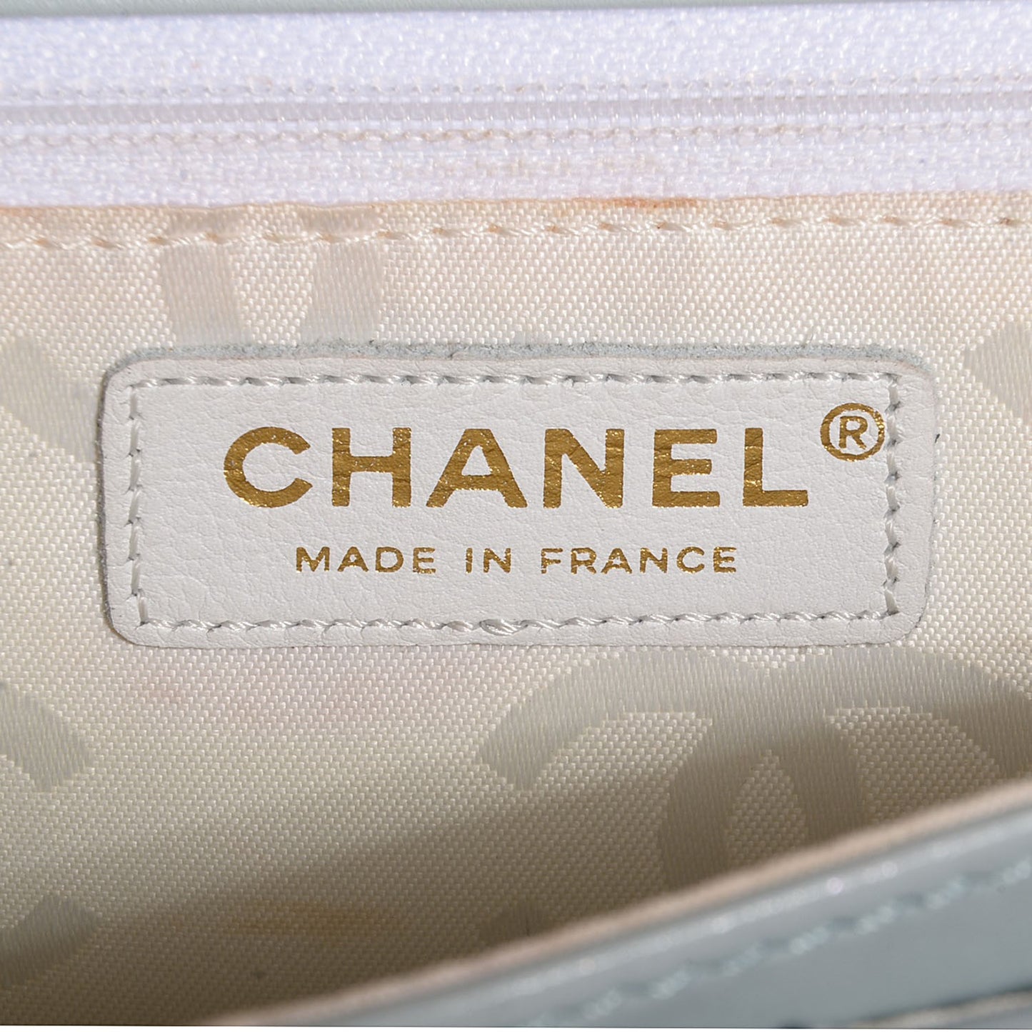 Calfskin Quilted Wild Stitch Flap Light Blue