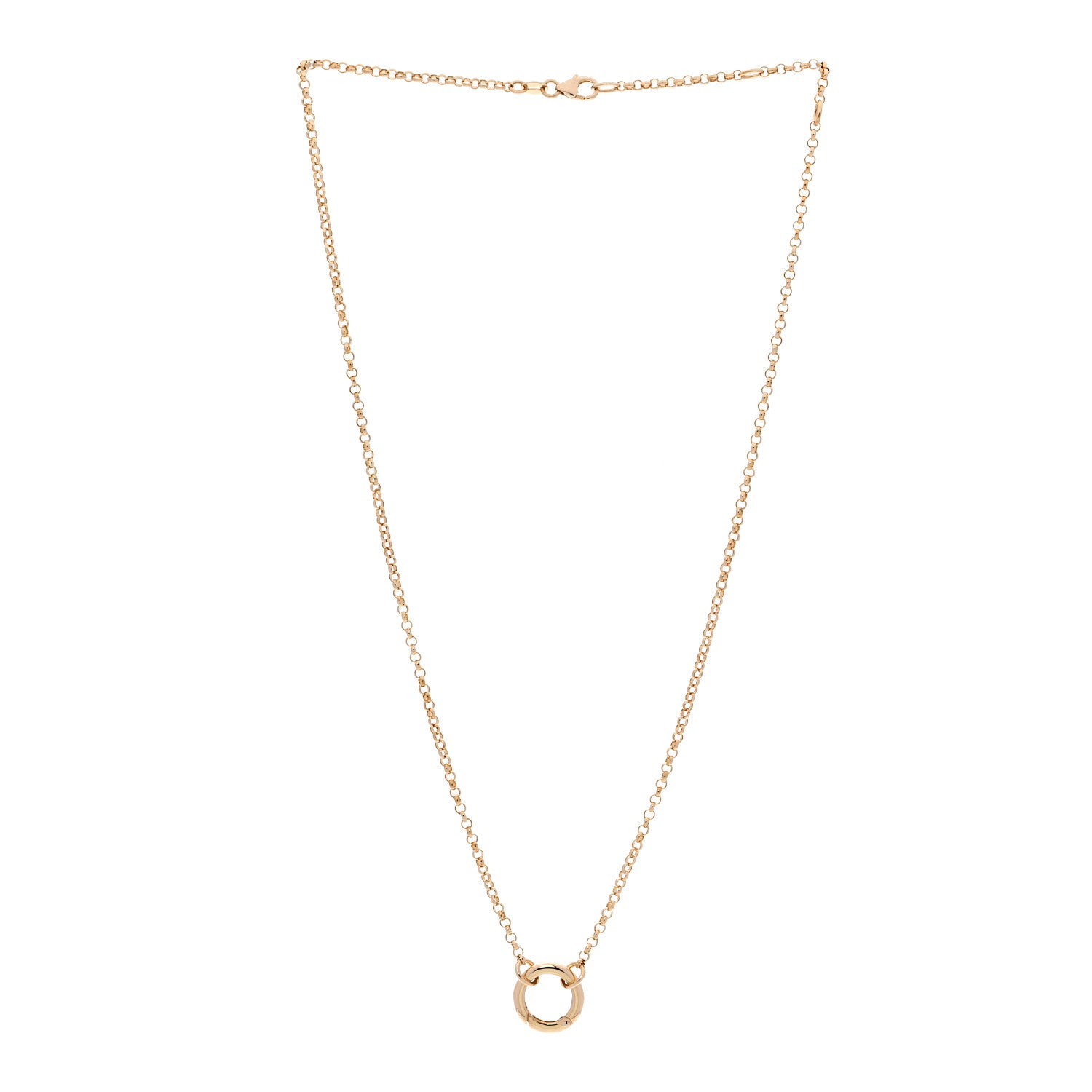 Foundrae 18K Yellow Gold Small Belcher Chain Mini Chubby Annex Link Necklace 3 of 6