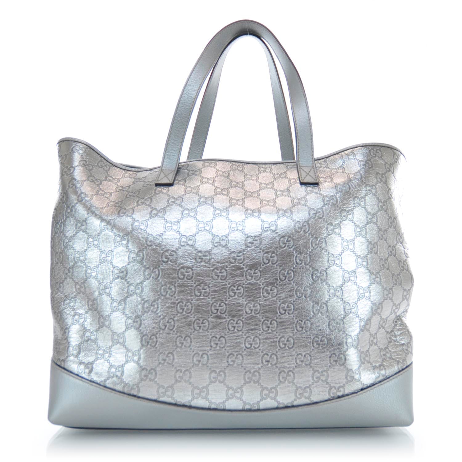 Gucci Guccissima Large Tote Silver 1 of 9