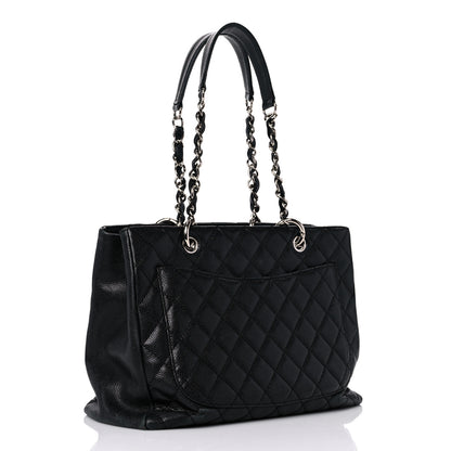 Chanel Caviar Quilted Grand Shopping Tote GST Black 2 of 23