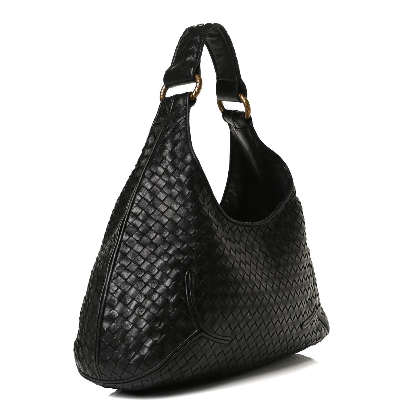 Nappa Intrecciato New Ball Hobo Black