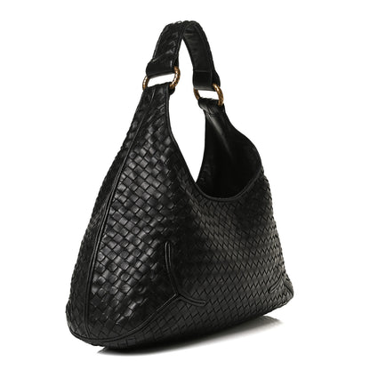 Bottega Veneta Nappa Intrecciato New Ball Hobo Black 3 of 14