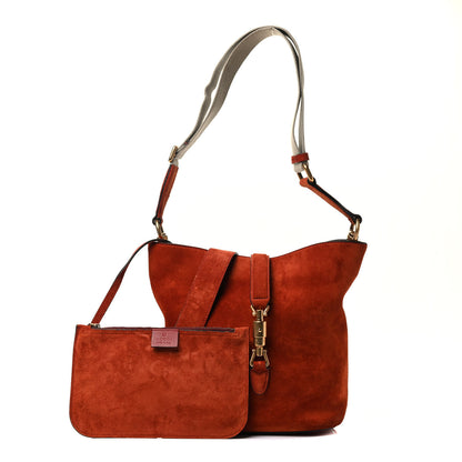 Gucci Suede Small Jackie Bucket Bag Deep Paprika 1 of 4