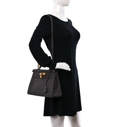 Hermes Togo Kelly Retourne 28 Etain 2 of 12