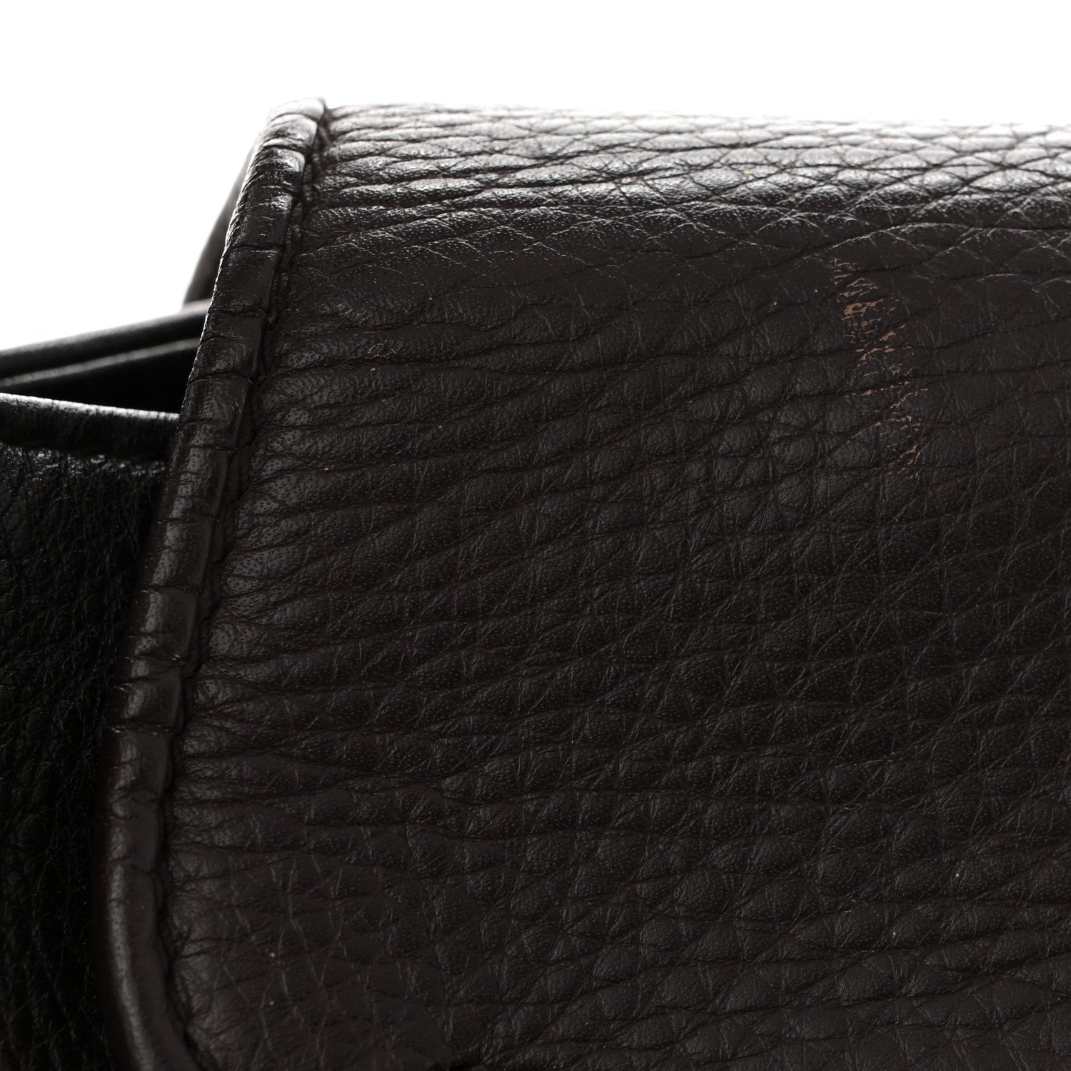 Gucci Pebbled Calfskin Medium 1973 Tote Dark Brown 11 of 12