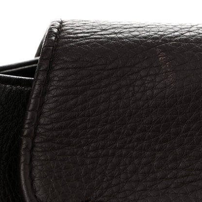 Gucci Pebbled Calfskin Medium 1973 Tote Dark Brown 11 of 12