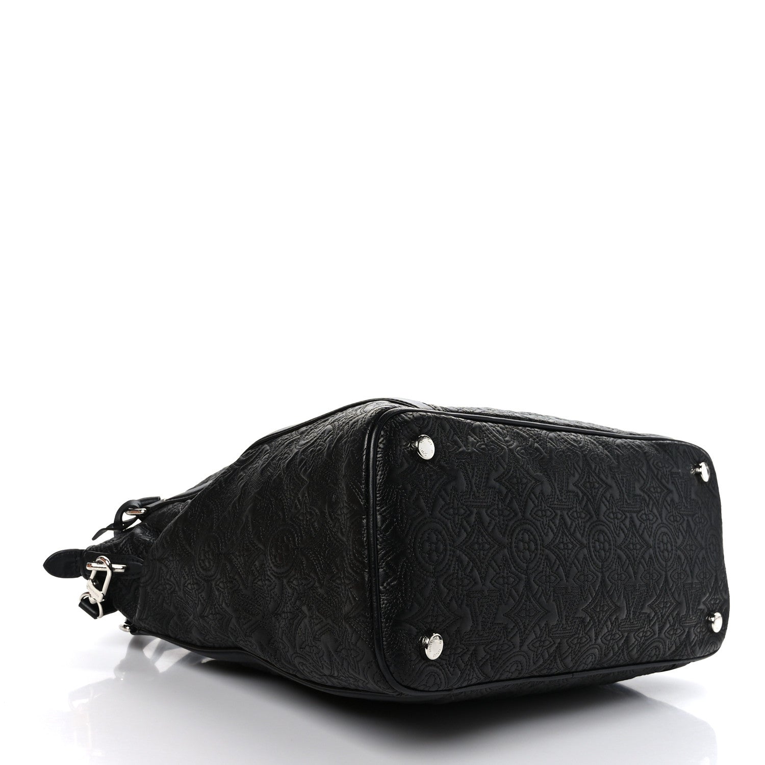 Louis Vuitton Monogram Lambskin Antheia IXIA MM Black 4 of 8