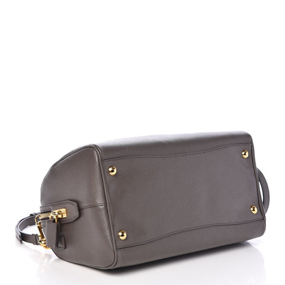 Prada Saffiano Lux Bauletto Grafite 4 of 8