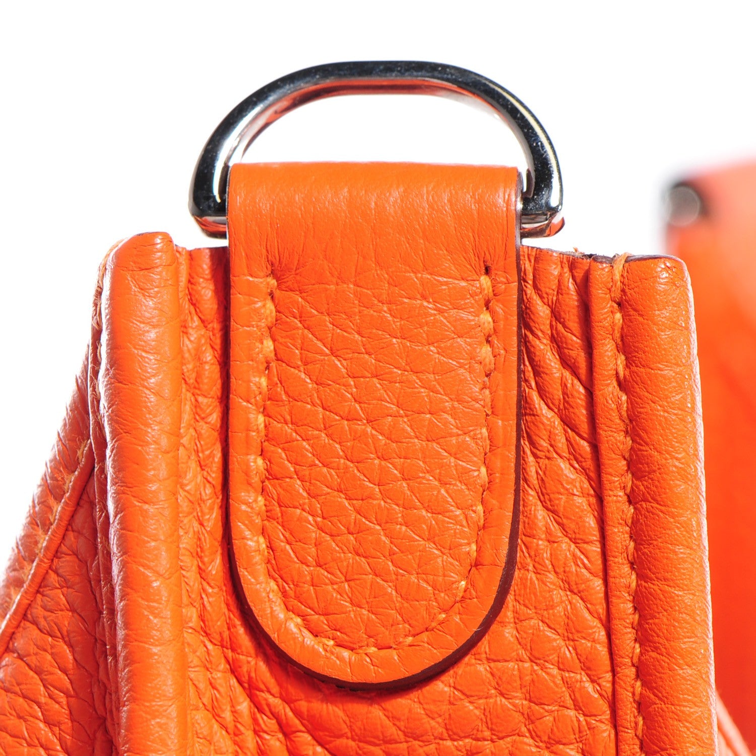 Hermes Taurillon Clemence Evelyne III GM Orange 11 of 14