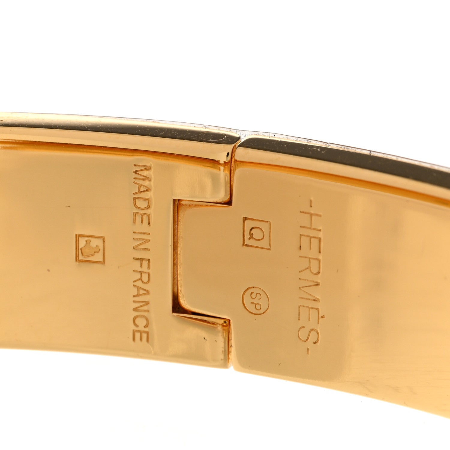 Hermes Enamel Narrow Clic Clac H Bracelet PM Orange 4 of 4