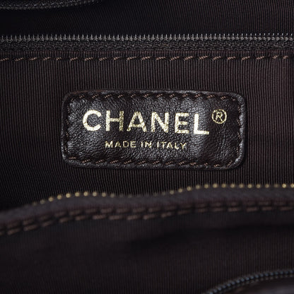Chanel Calfskin Cerf Executive Shopper Tote Dark Brown 6 of 13