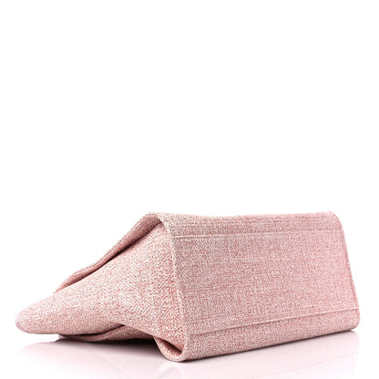 Chanel Lurex Boucle Deauville Medium Tote Pink 4 of 11