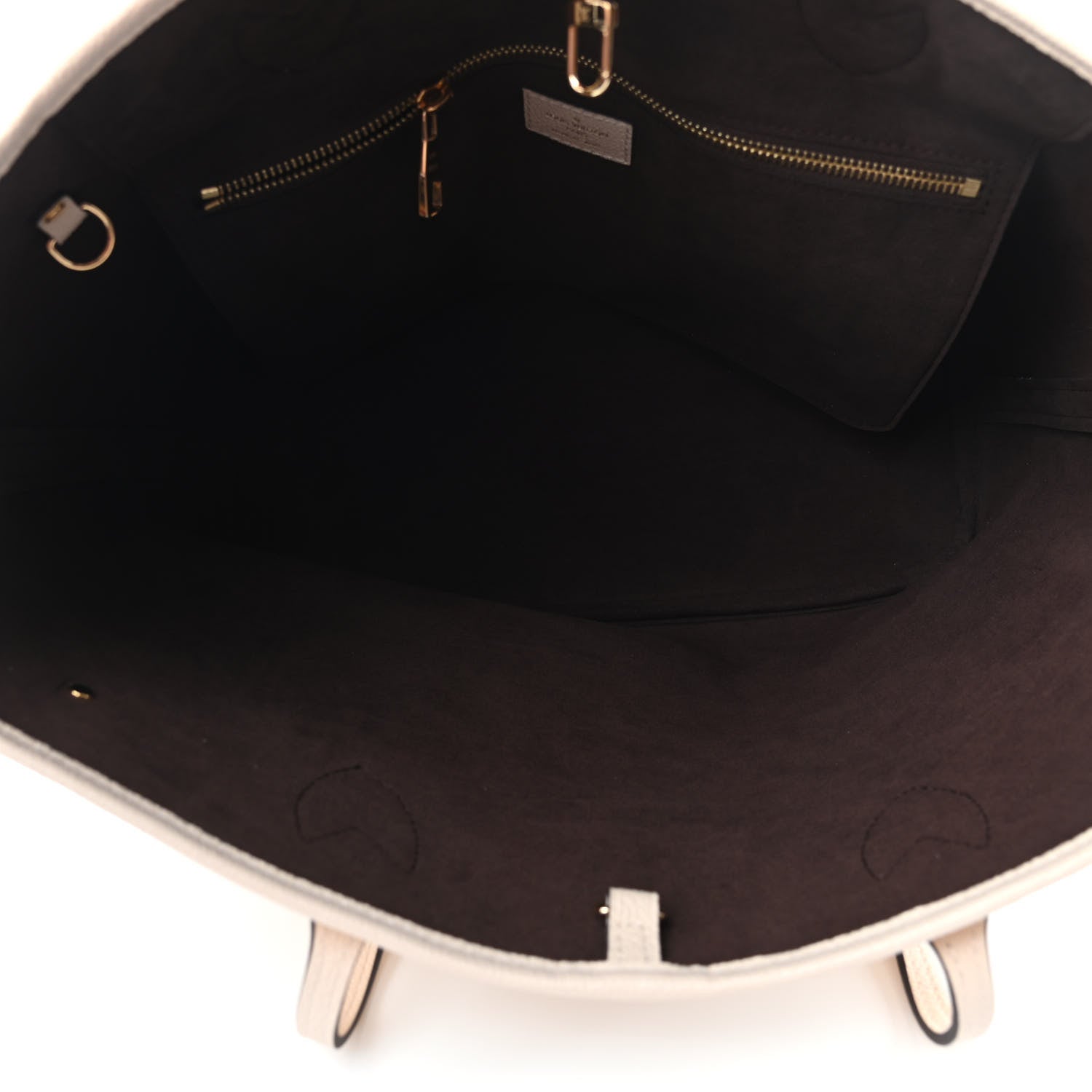 Louis Vuitton Empreinte Monogram Giant Neverfull MM Cream 5 of 9