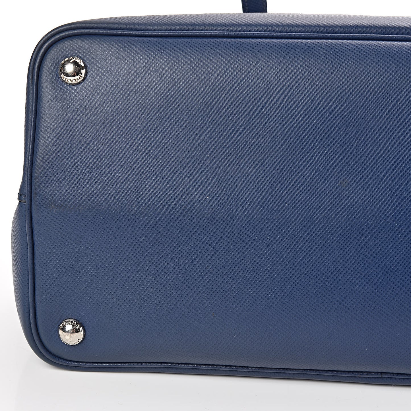 Saffiano Cuir Medium Double Handle Tote Bluette