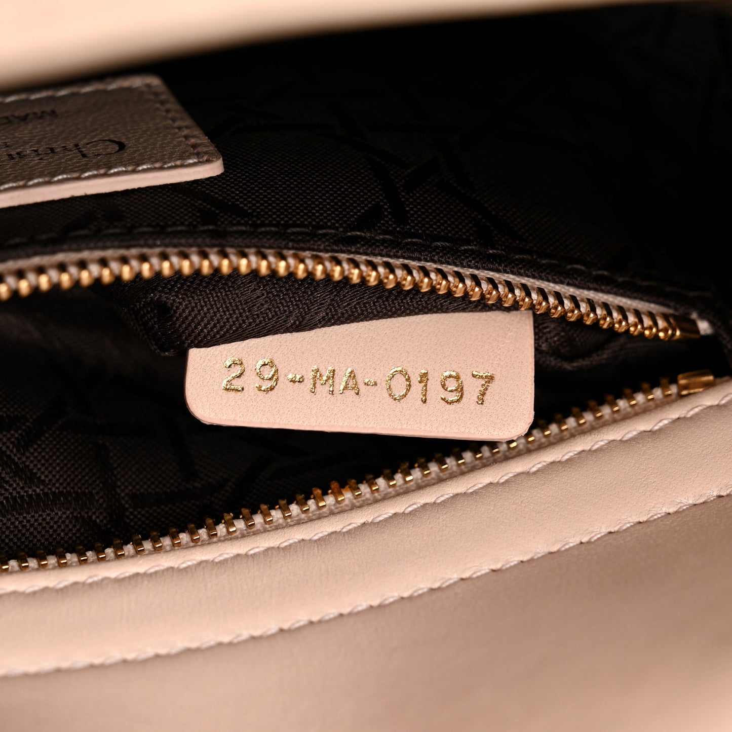 Lambskin Cannage Small Lucky Badges My Lady Dior Pink