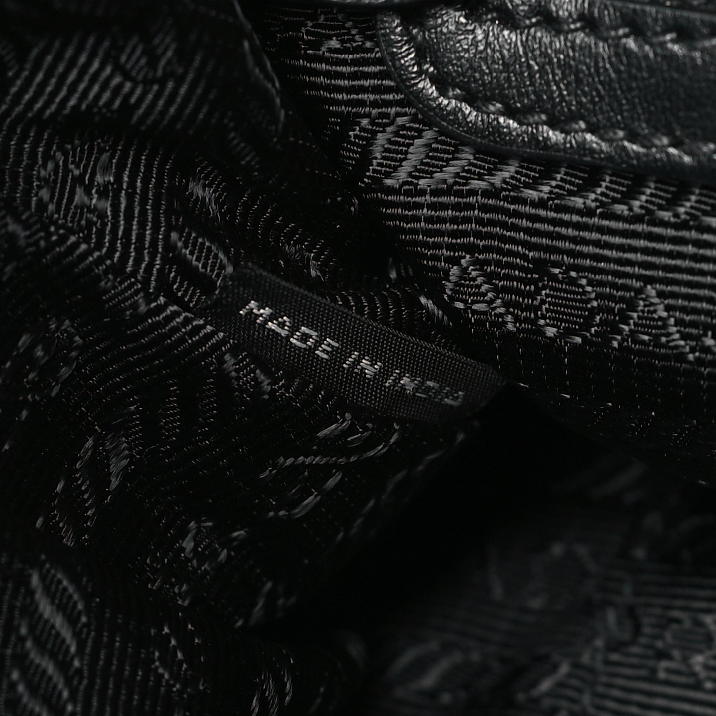 Tessuto Nylon Soft Calfskin Tote Black