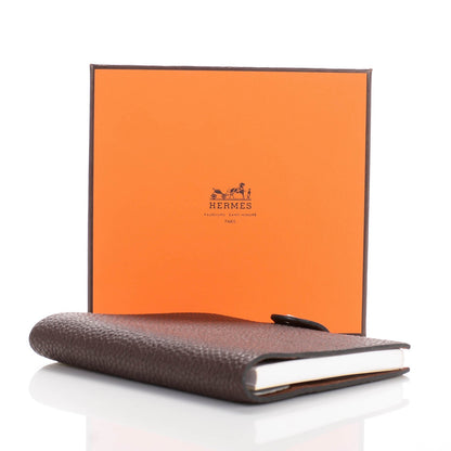 Hermes Togo Ulysse PM Notebook Cover Chocolate 4 of 8