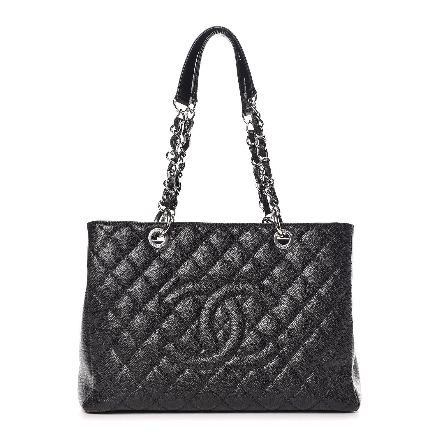 Chanel Caviar Quilted Grand Shopping Tote GST Black 1 of 9