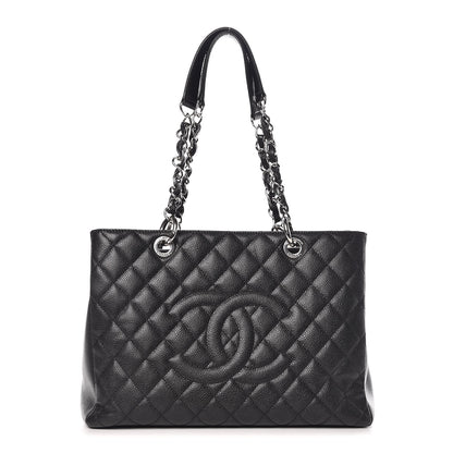 Chanel Caviar Quilted Grand Shopping Tote GST Black 1 of 9