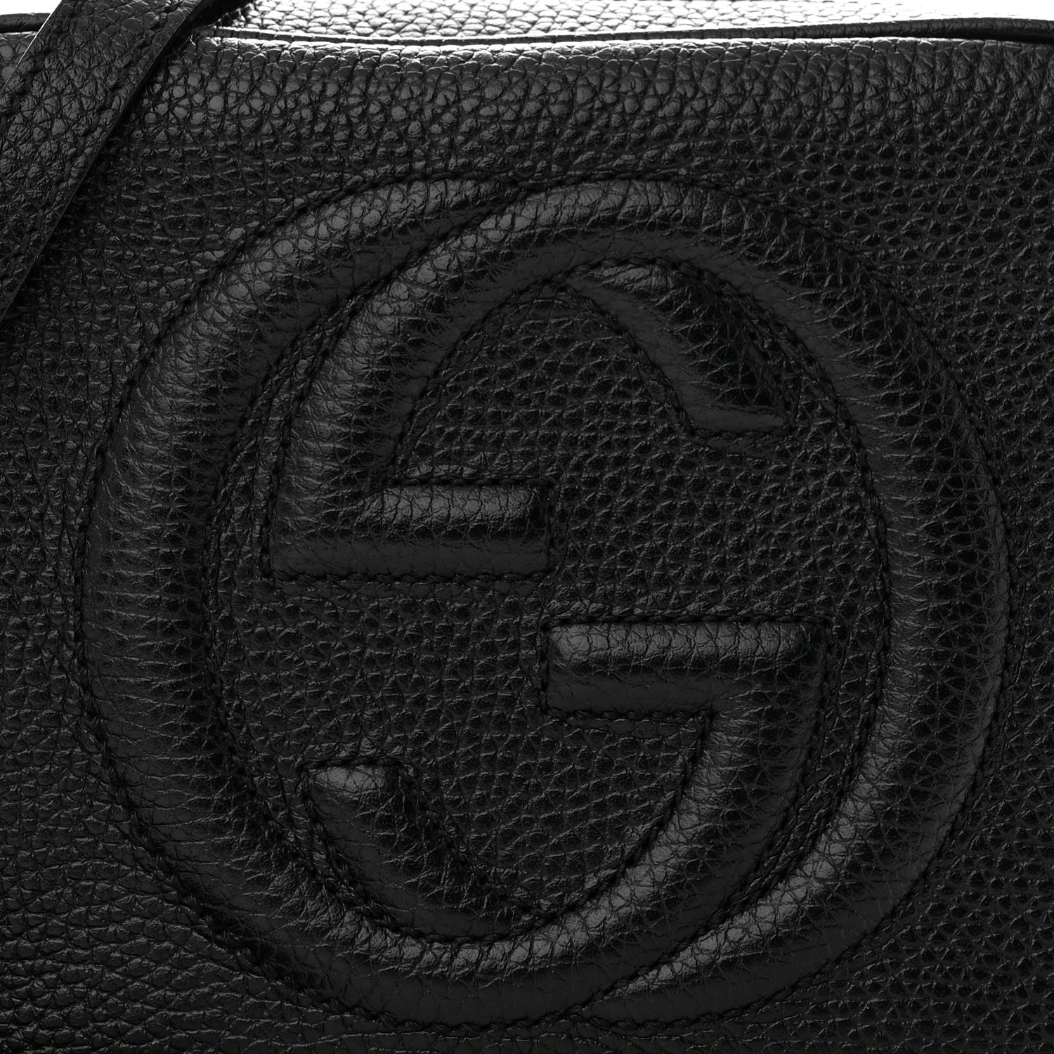 Gucci Pebbled Calfskin Small Soho Disco Bag Black 8 of 11