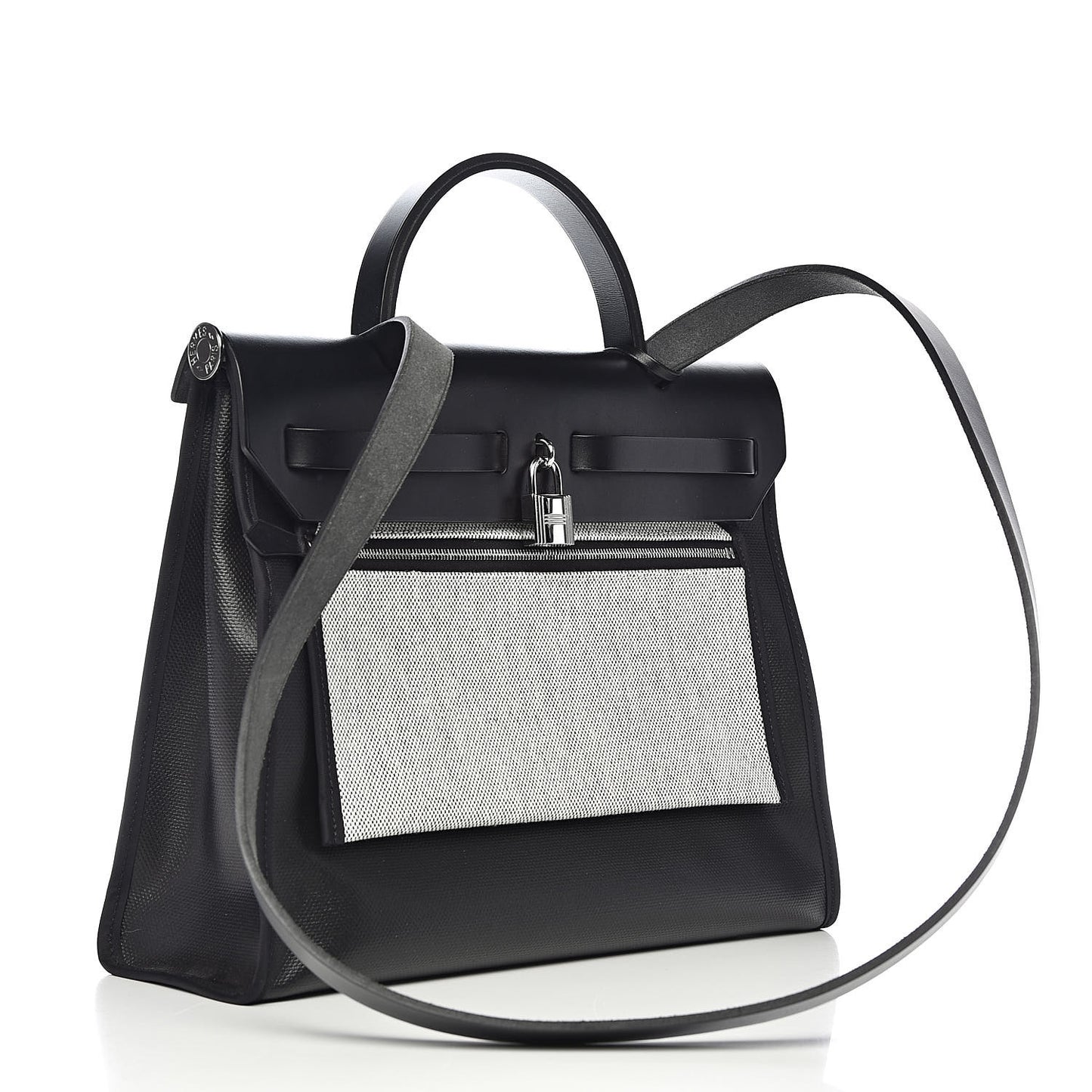 Toile H Berline Vache Hunter Herbag Zip PM 31 Black Ecru