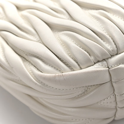 Miu Miu Nappa Matelasse Small Wander Hobo White 14 of 14