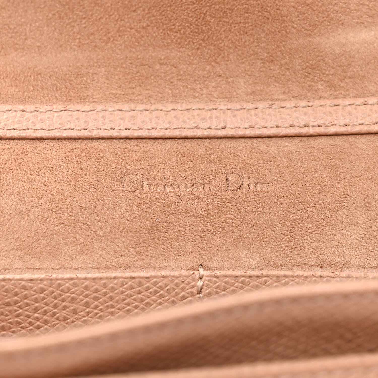 Christian Dior Grained Calfskin Diorama Wallet on Chain Pouch Fard 6 of 12