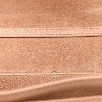 Christian Dior Grained Calfskin Diorama Wallet on Chain Pouch Fard 6 of 12