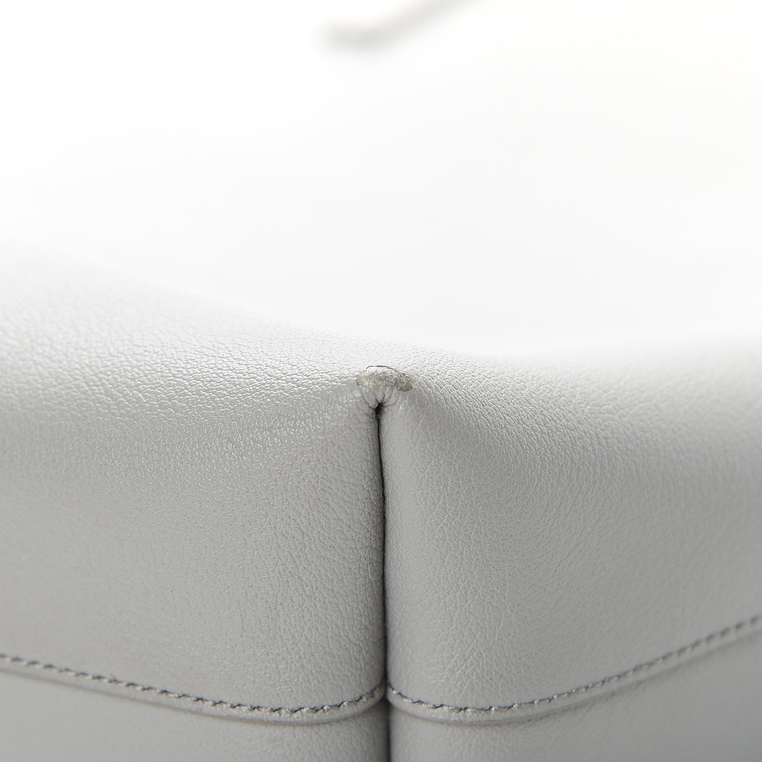 Saint Laurent Calfskin Medium Shopping Tote Light Gray 14 of 16