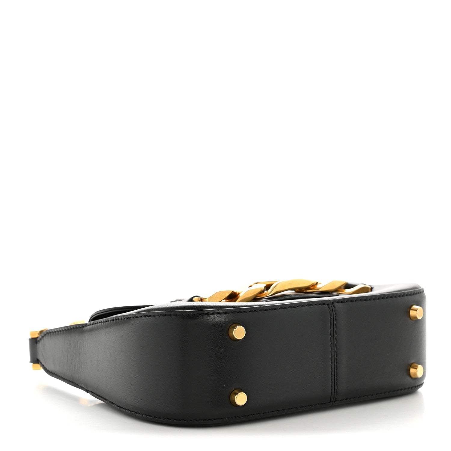 Valentino Garavani Calfskin Small Vlogo Chain Shoulder Bag Black 4 of 13