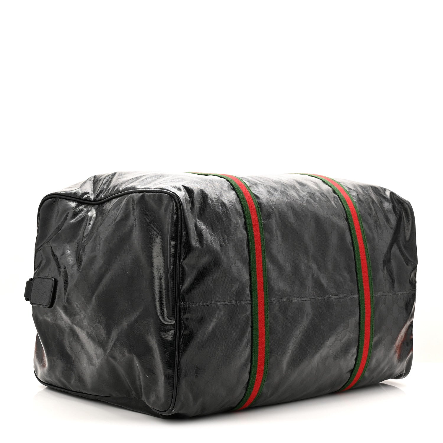 Gucci Crystal Monogram Web Large Duffle Bag Black 1815419
