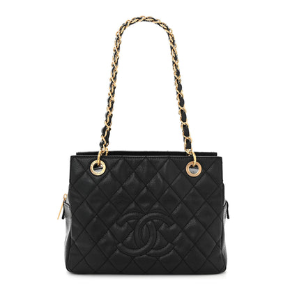 Chanel Caviar Quilted Petit Timeless Shopping Tote PTT Black 1 of 12