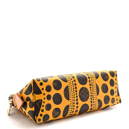 Louis Vuitton Monogram Kusama Pumpkin Dots Cosmetic Pouch Yellow 4 of 10