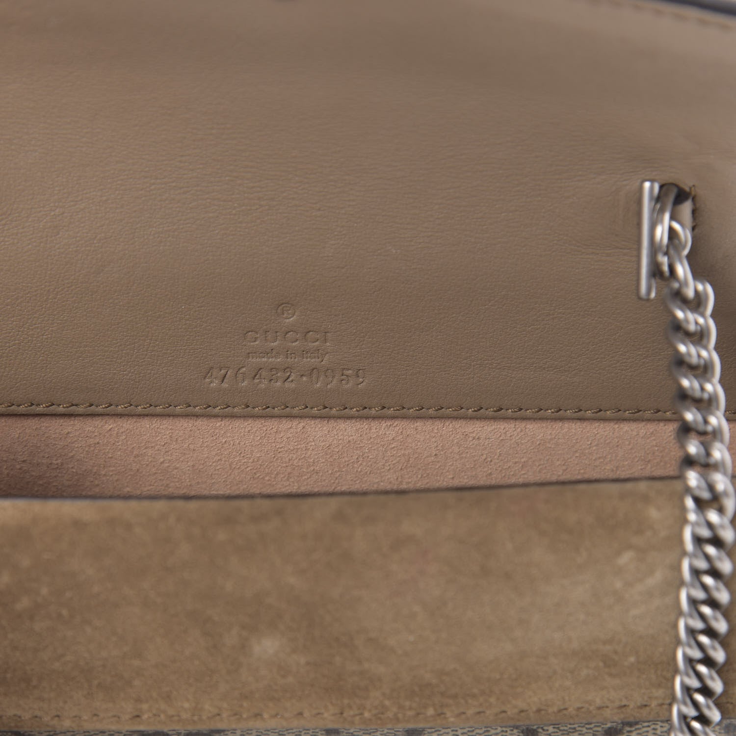 Gucci GG Supreme Monogram Super Mini Dionysus Shoulder Bag Taupe 6 of 15