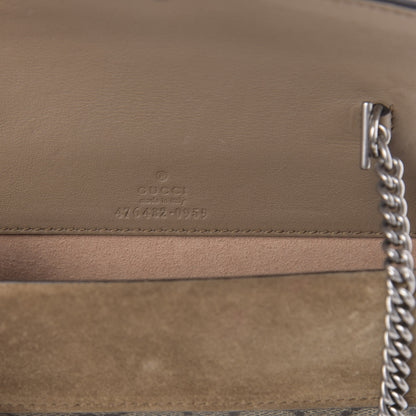 Gucci GG Supreme Monogram Super Mini Dionysus Shoulder Bag Taupe 6 of 15